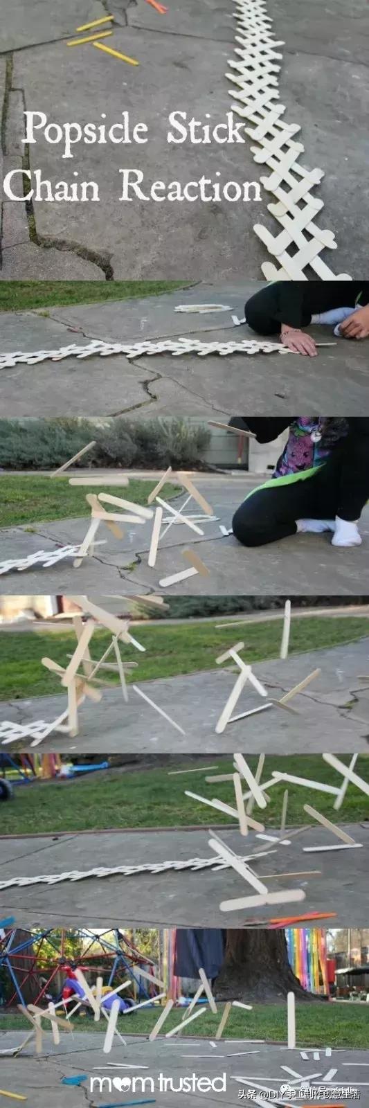 抖音冰棍多米诺,超火的雪糕棍多米诺骨牌