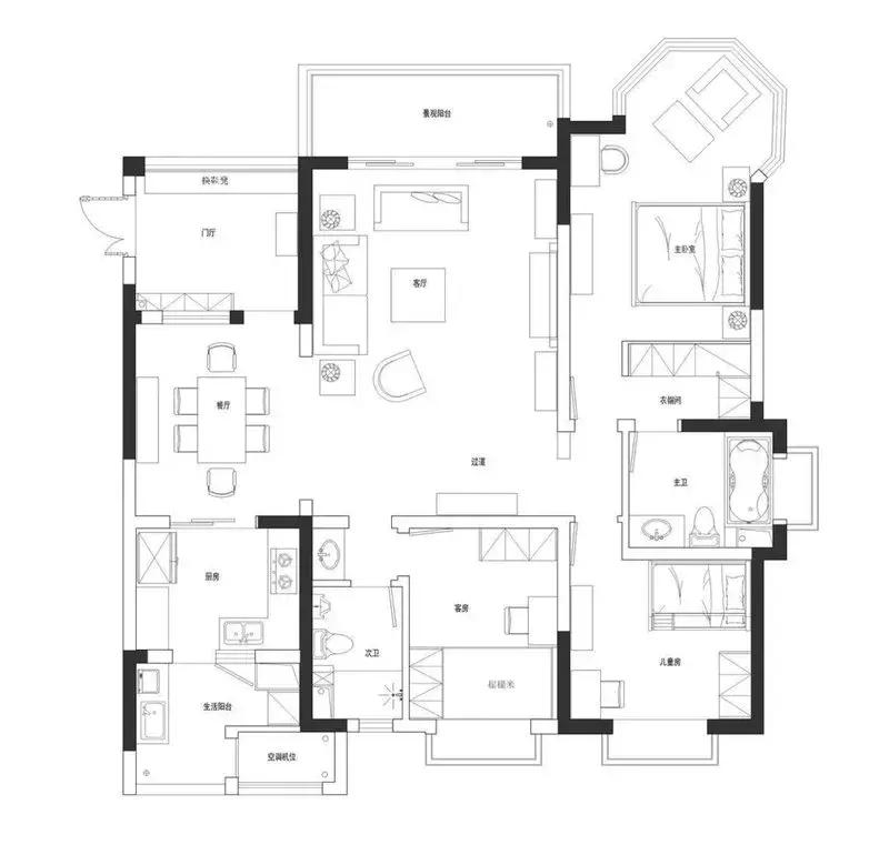 90平米房子如何装出130平米效果,132平方的房子怎么装修简约型的