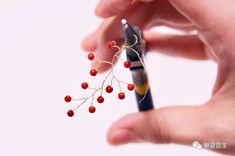 简单耳坠扭扭棒,菱形水晶珠耳饰教程