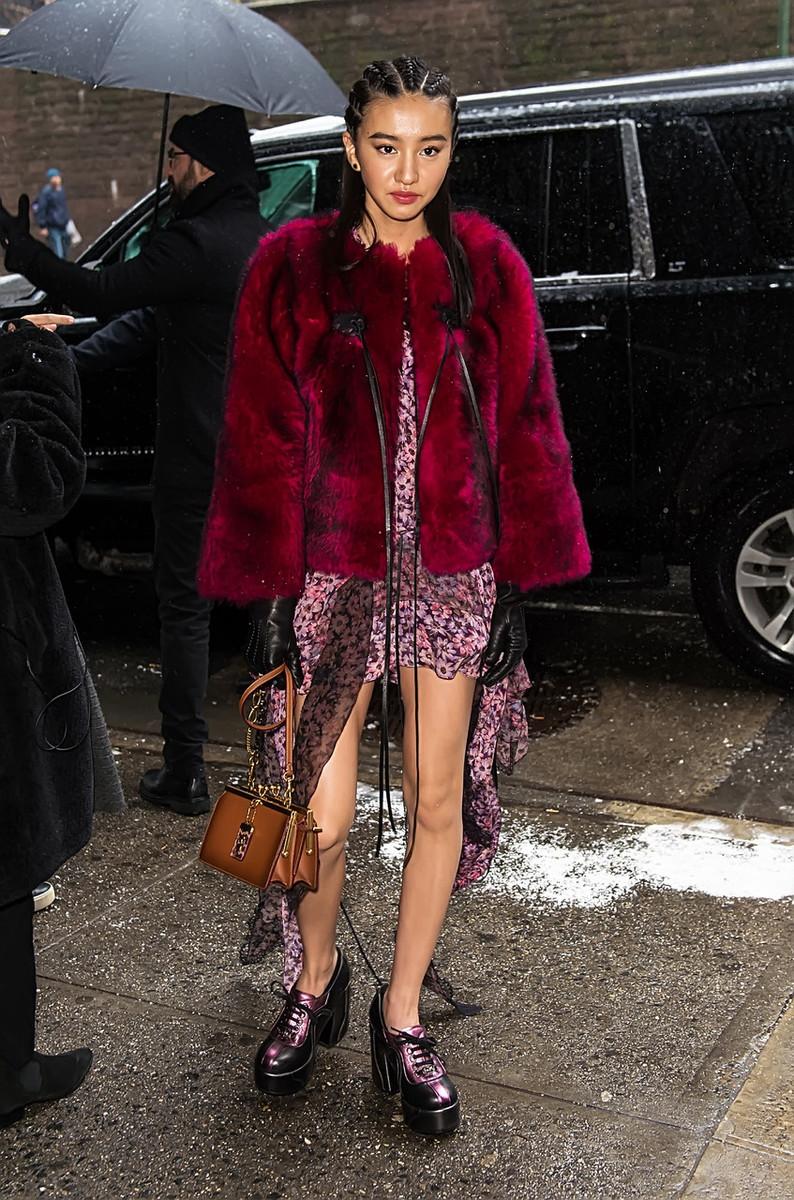 木村光希穿碎花裙图片,木村光希香奈儿走秀