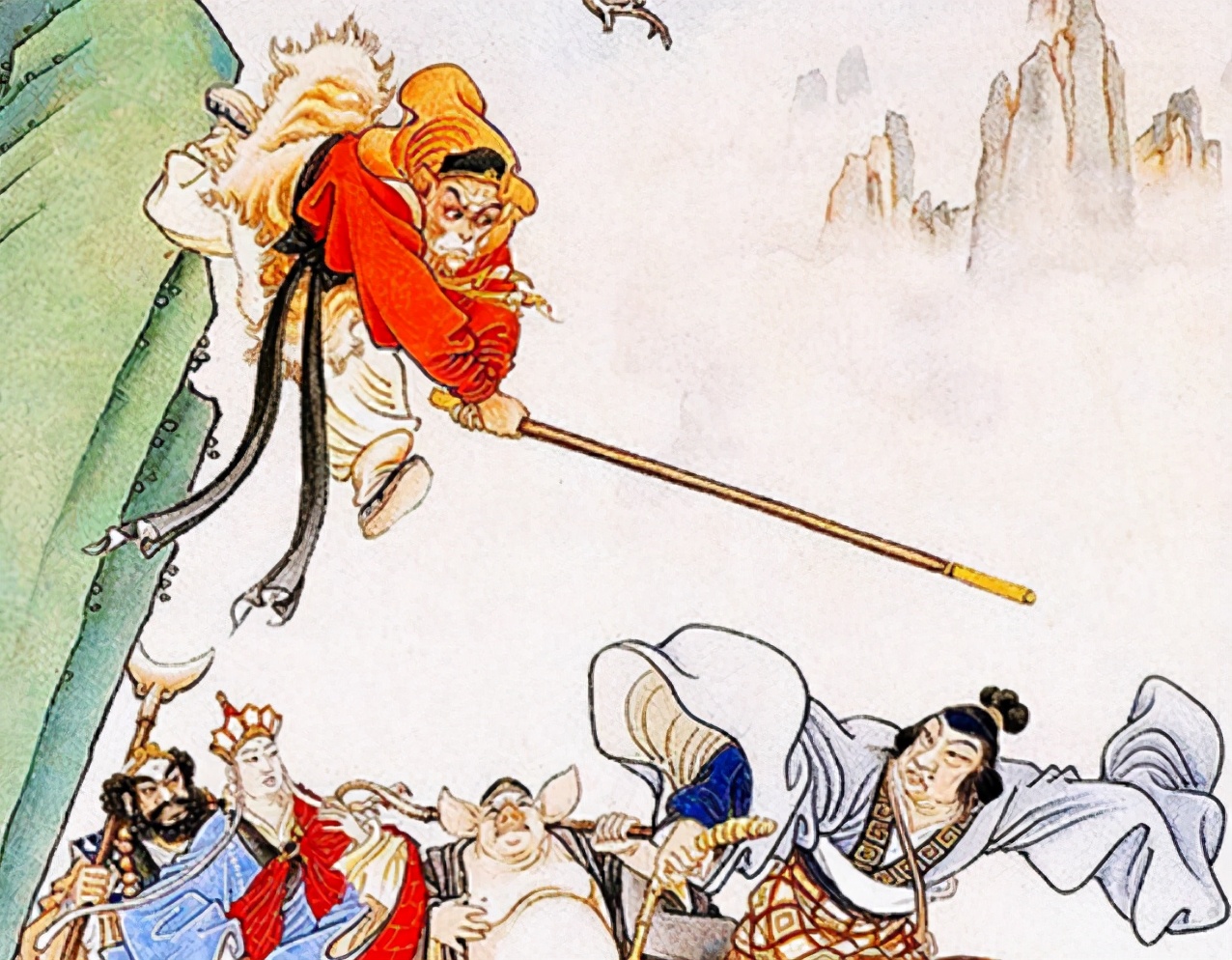 孙悟空三打白骨精的片段,孙悟空三打白骨精都是怎么应对的