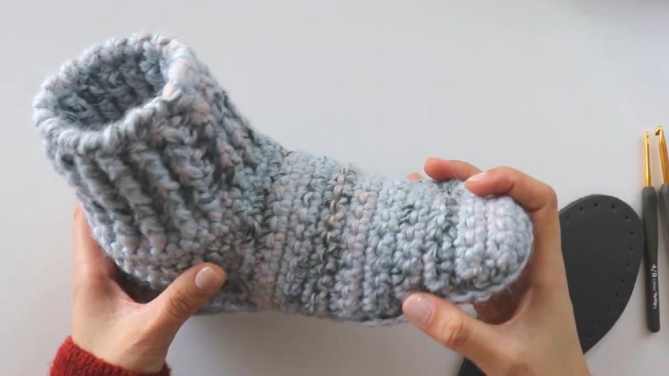 钩针钩鞋最简单的方法,钩毛线鞋怎样钩最好看