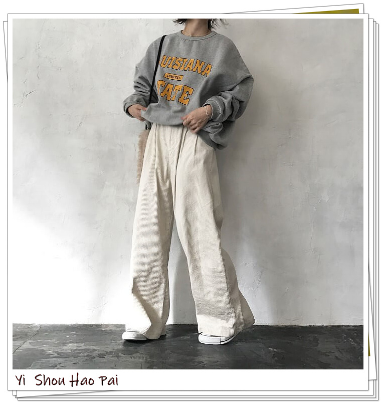 日本灯芯绒裤子,还在穿过时的牛仔裤