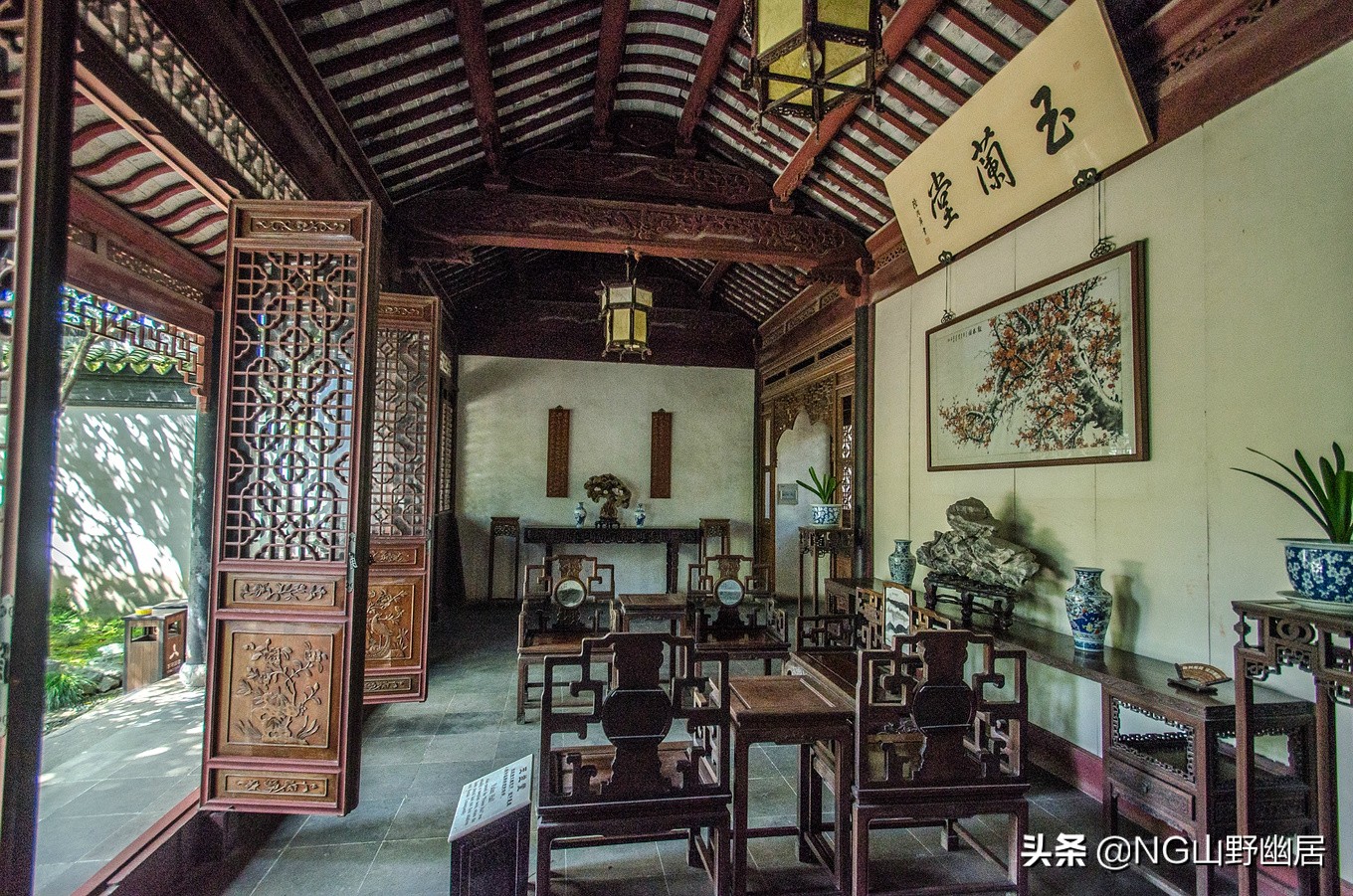 苏州珍珠塔全景图,苏州同里珍珠塔园林