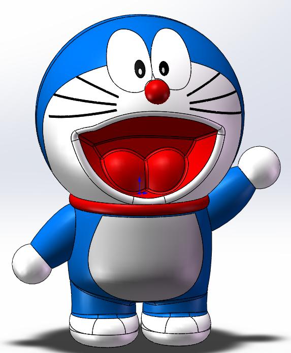 哆啦a梦3d建模教程solidworks,3d建模制作哆啦a梦地图