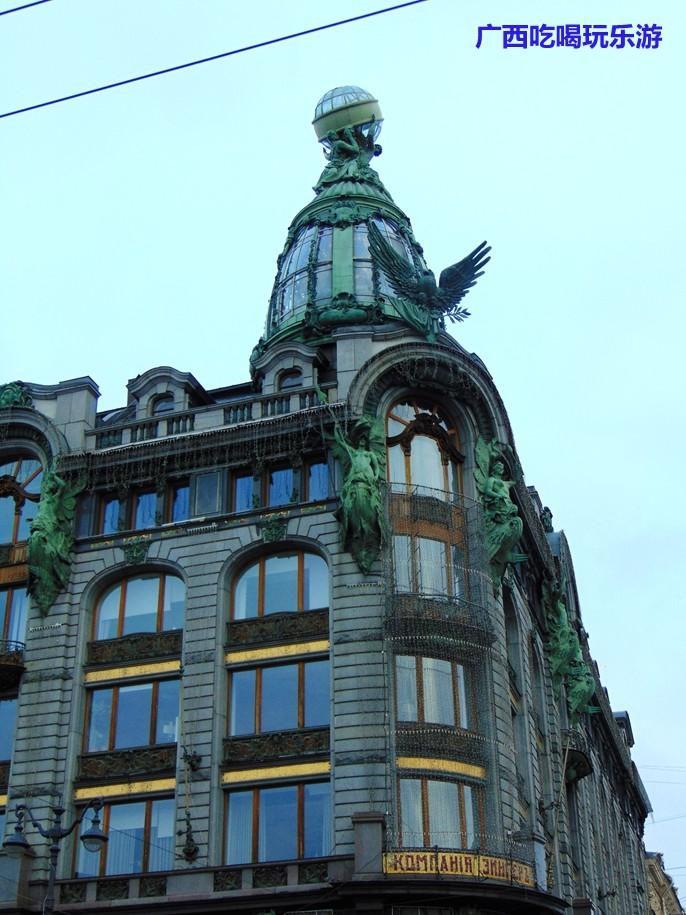 领略俄罗斯涅瓦河异域风情,俄罗斯圣彼得堡的涅瓦大街