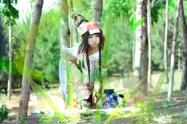 剑网3蓝玲珑cos,剑三定国花萝cos