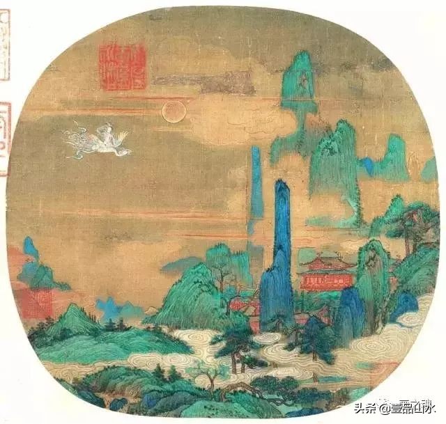 历代名家青绿山水画作品,历代青山绿水经典国画精品欣赏