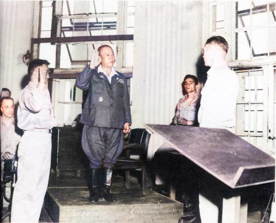 战犯老照片,处决日本七大战犯影像