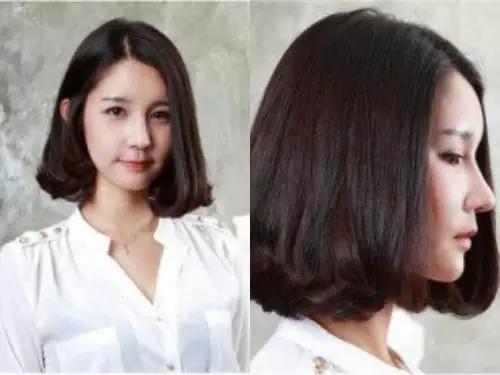 短发圆脸2022年最流行的发型中分,圆脸中分齐肩短发女生编发简单