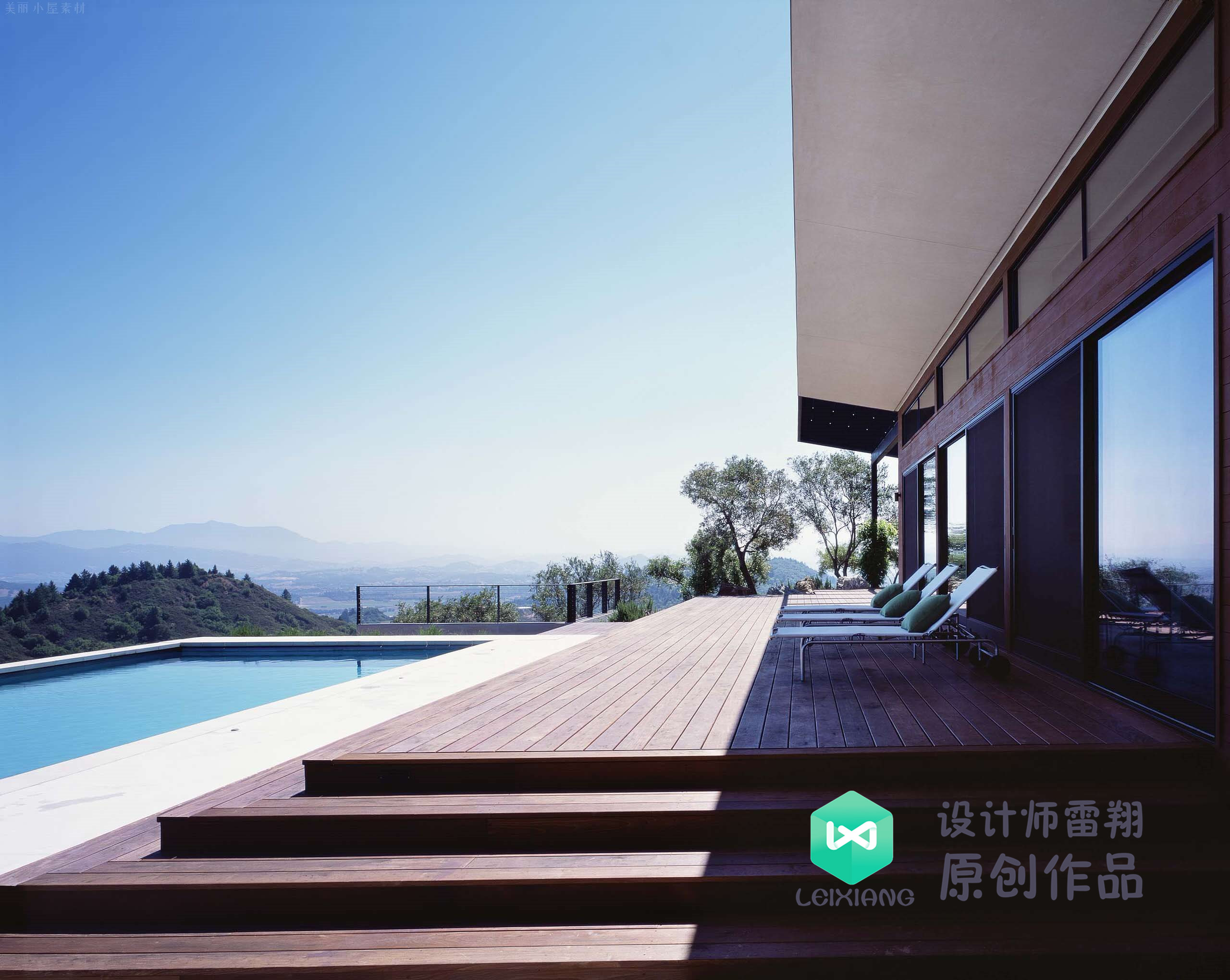 庭院防腐木颜色搭配效果图,庭院怎么铺装防腐木