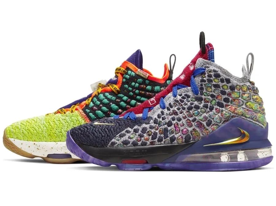 lebron17各版本,lebron17红白金配色
