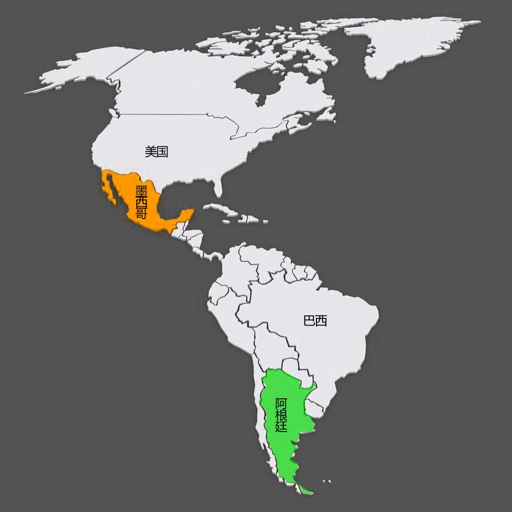 阿根廷与墨西哥属于一个大洲么,墨西哥阿根廷现状