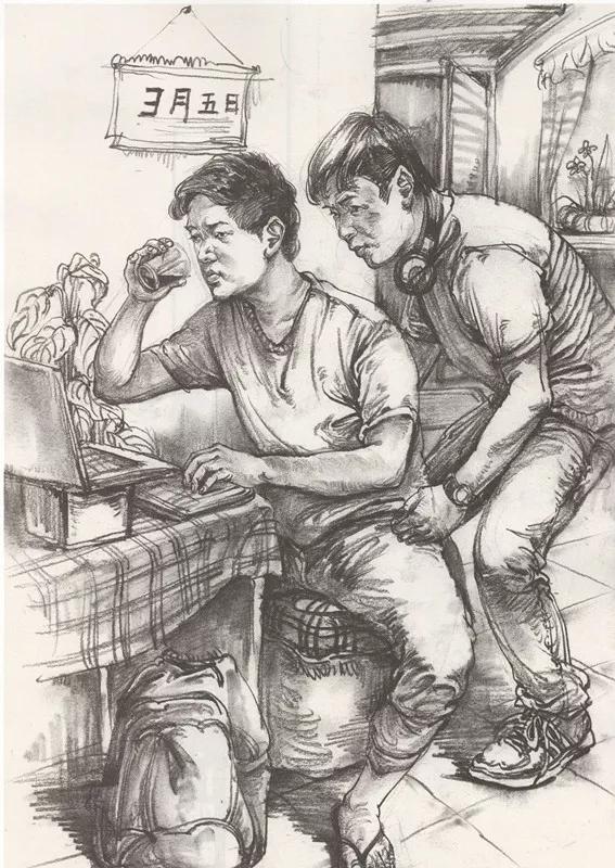 纯干货分享速写知识点,速写裆部褶皱万能模板