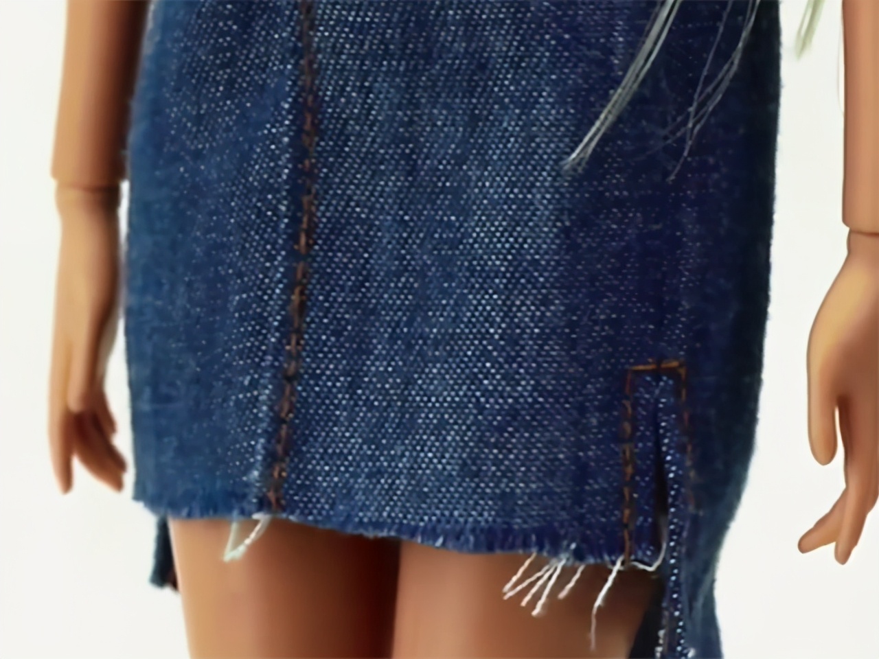 橡筋牛仔裙裙腰如何改小,牛仔裙腰部宽怎么改善