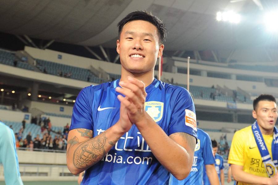 中超苏宁易购足球排名,中超江苏苏宁队前锋