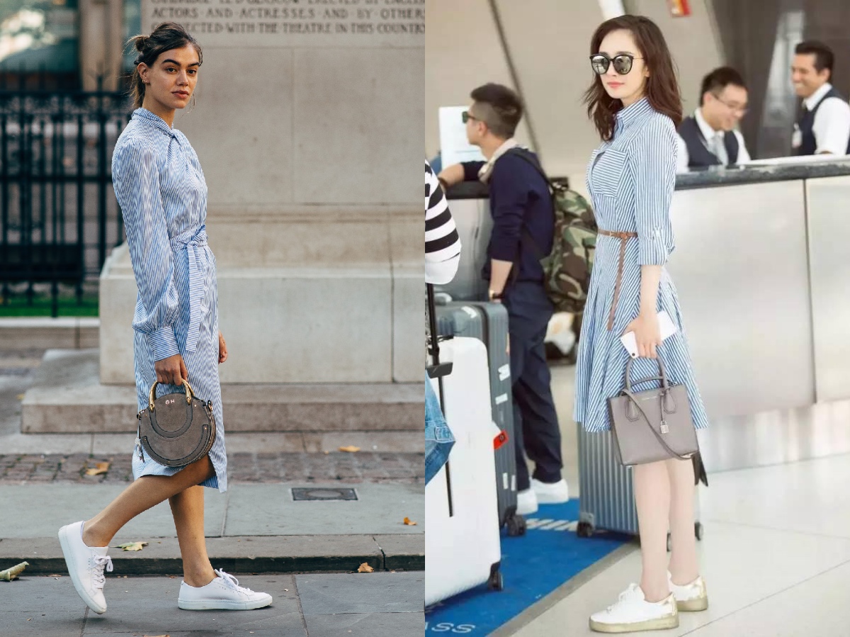 连衣裙高跟鞋漂亮,细高跟鞋搭配连衣裙