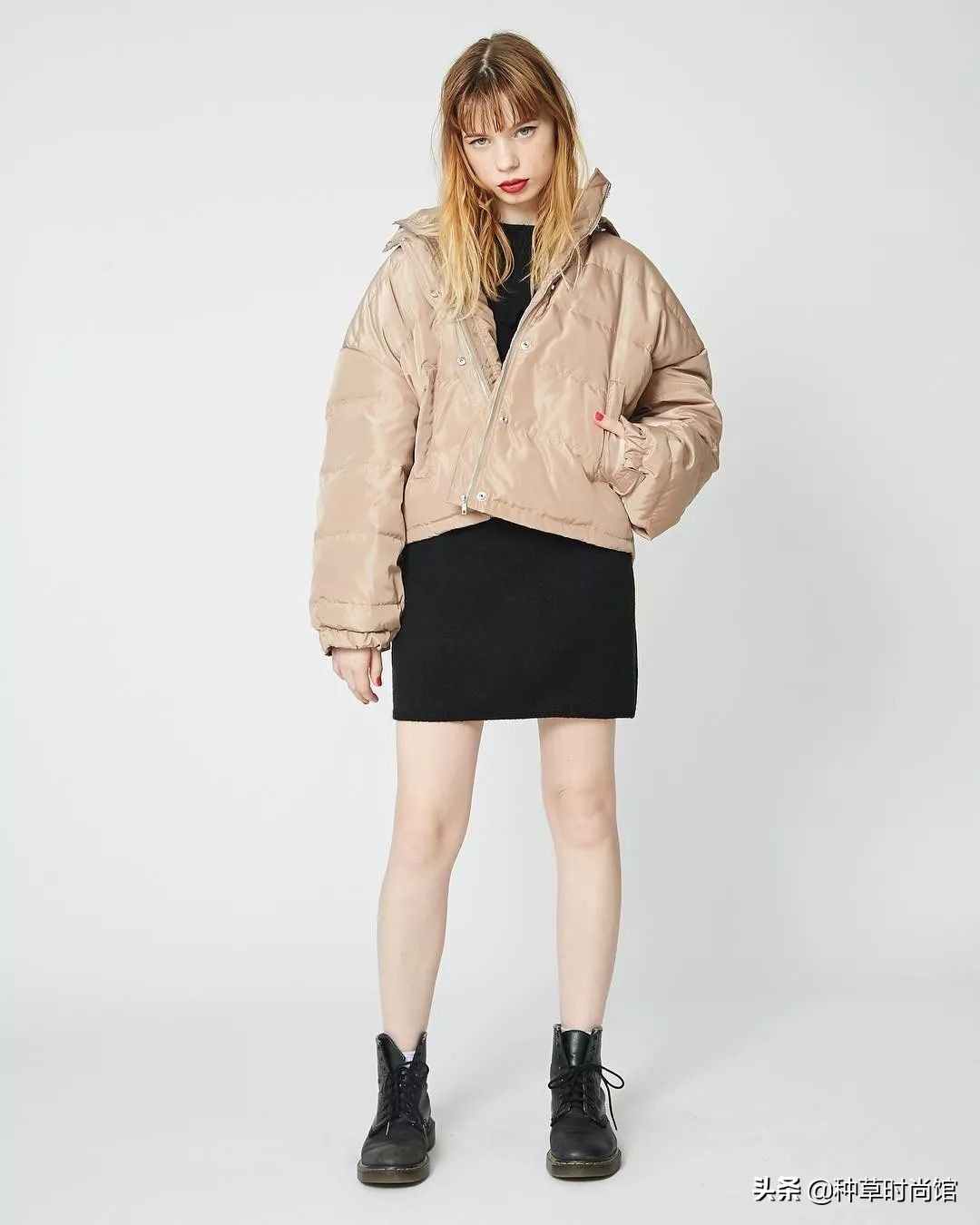 羽绒服裙子洋气,羽绒服裙子穿搭女高级感