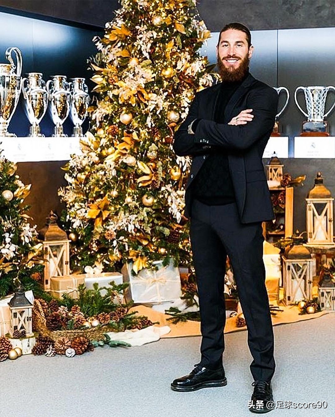 足球明星圣诞照,足球明星们的合照