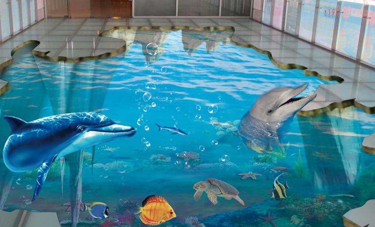 3D墙绘效果图,北京3d墙绘设计师