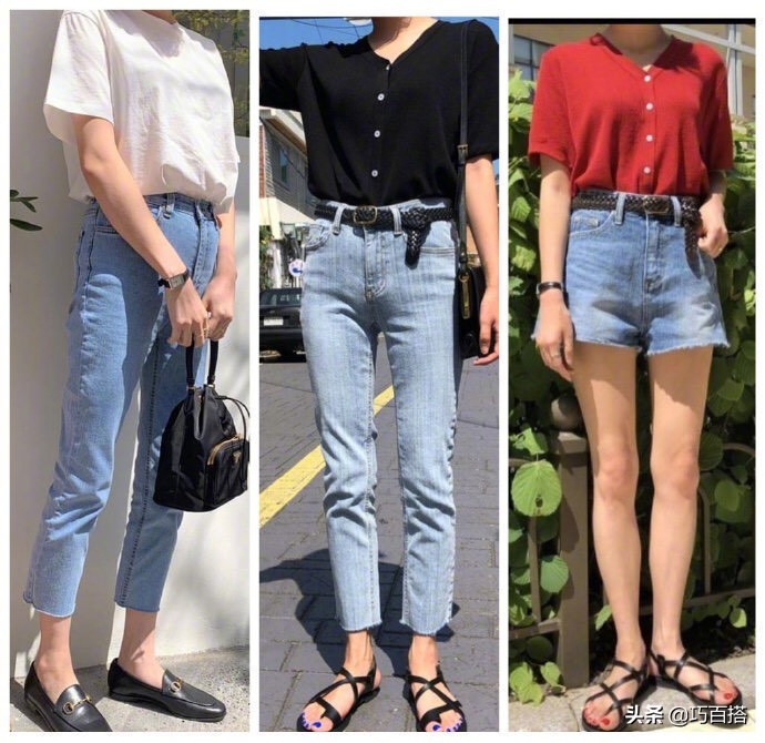 牛仔裤最简单的搭配,夏天的各款牛仔裤最佳搭配