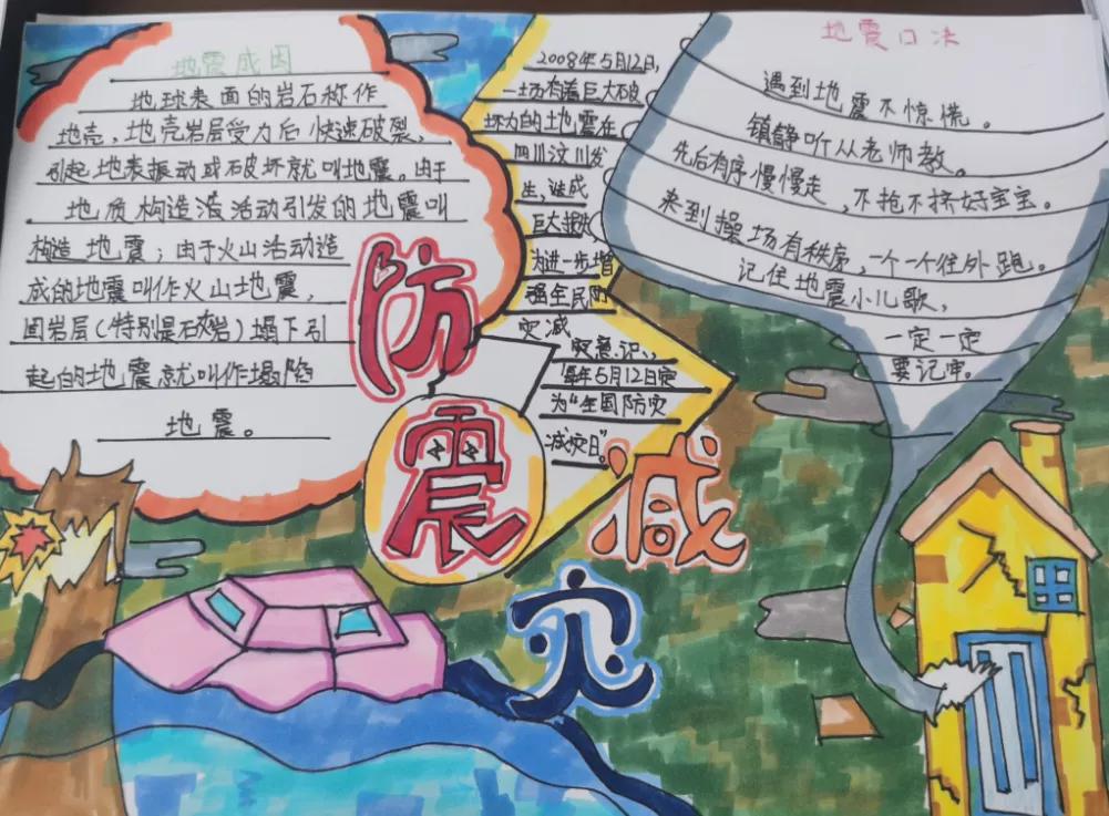防震减灾宣传小学,防灾减灾地震来了怎么办