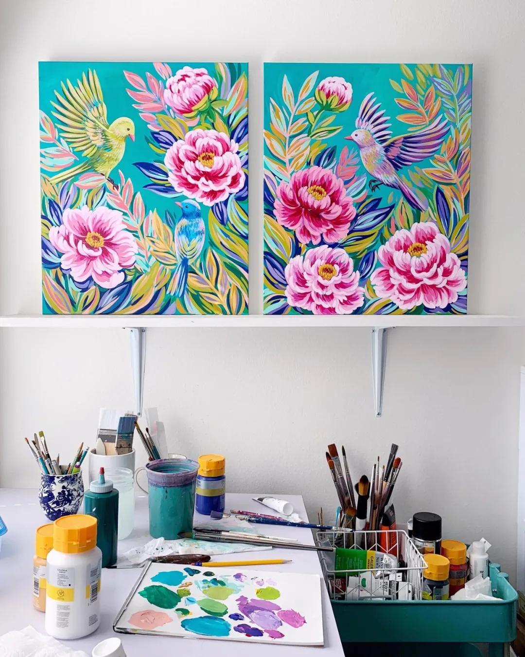 丙烯平涂的正确方法图解,丙烯大面积平涂墙面技巧