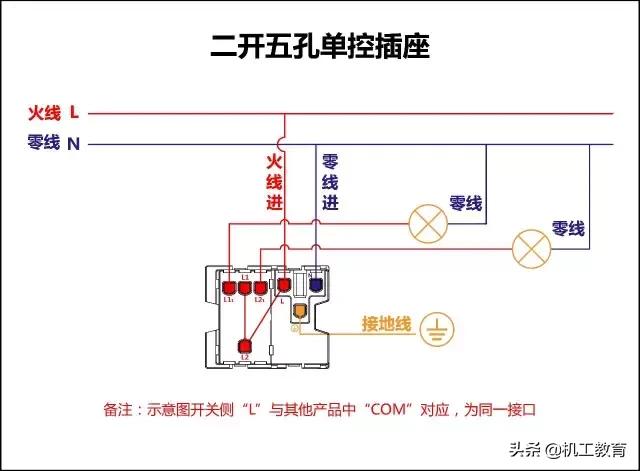 三开二个单控一个双控怎么接线,单联双控三开开关接线图