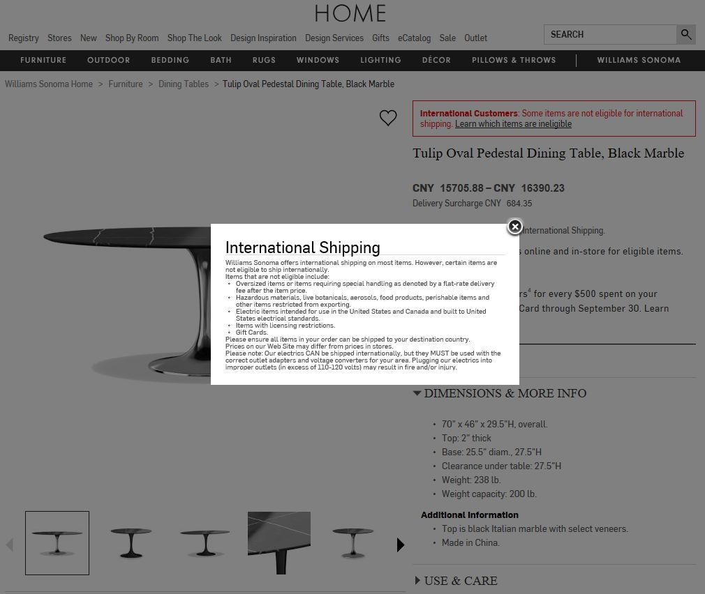 海淘中古家具代购,海外直邮家具