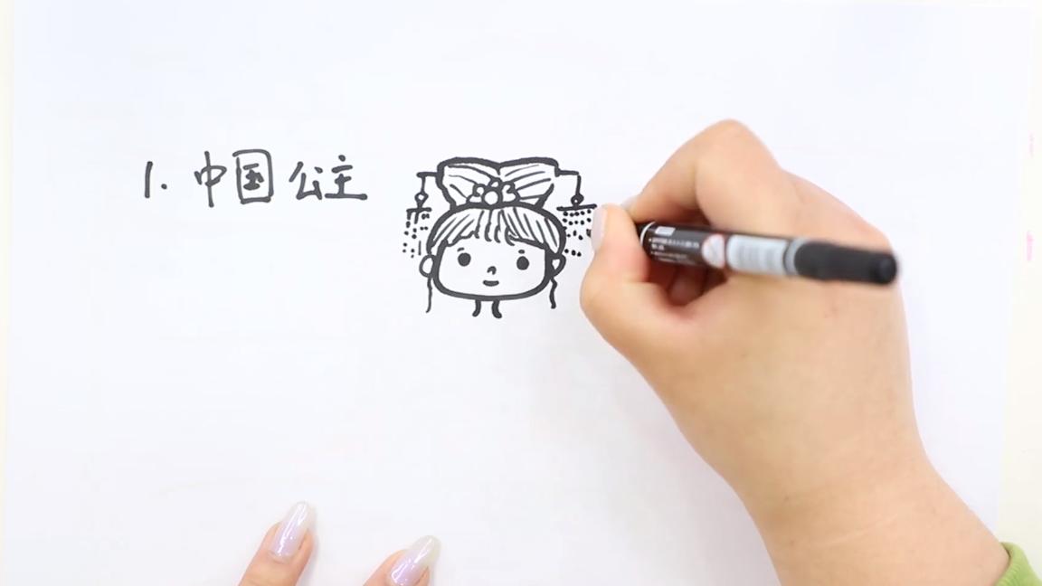 100个小公主画法,可爱卡通小公主画法叶罗丽