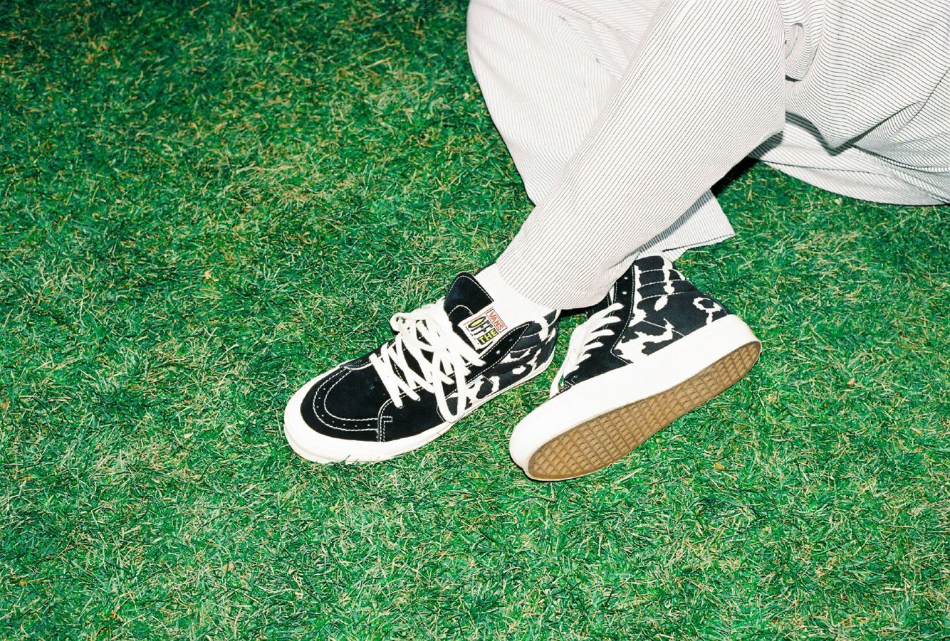 vans蓝色动物纹,vans棋盘格新年款