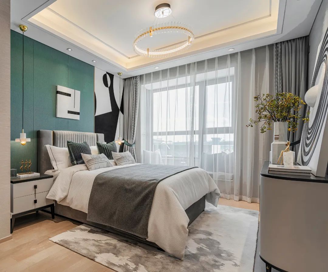 轻奢现代整体空间搭配,将空间的现代轻奢感释放