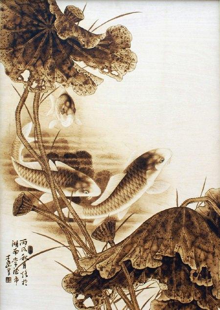 烙画作品大全集,烙画精品100幅