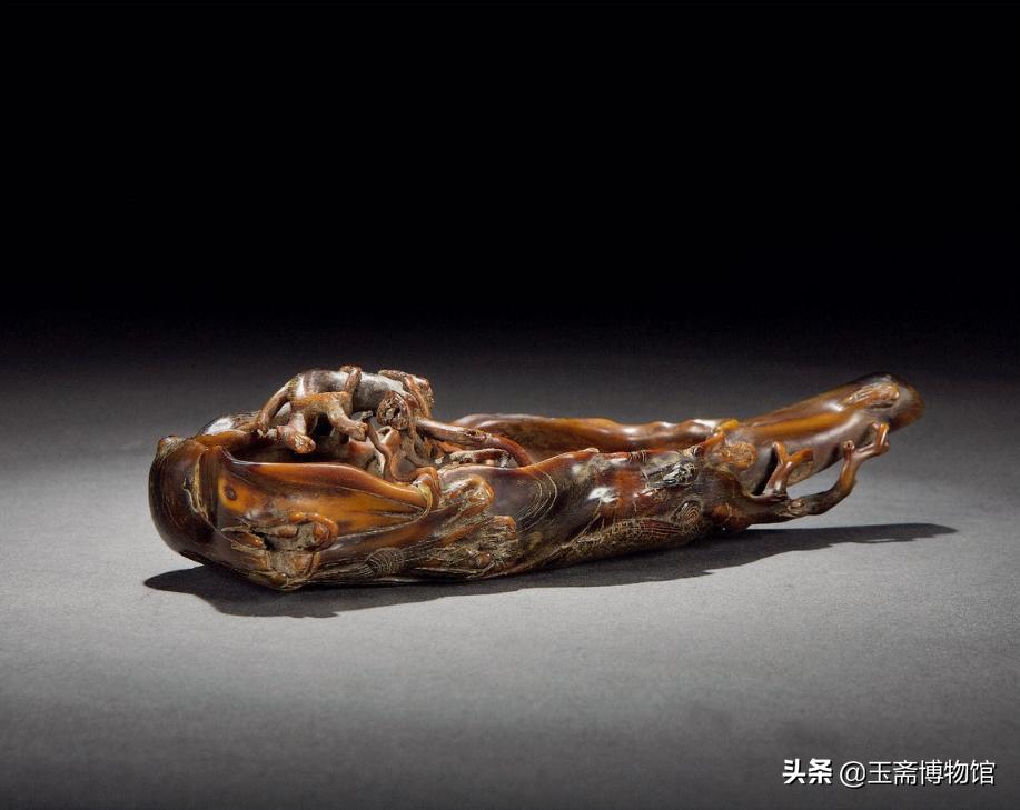 巧夺天工，其貌不扬的角，竟然能如此之美，30件鹿角犀角*物文**鉴赏