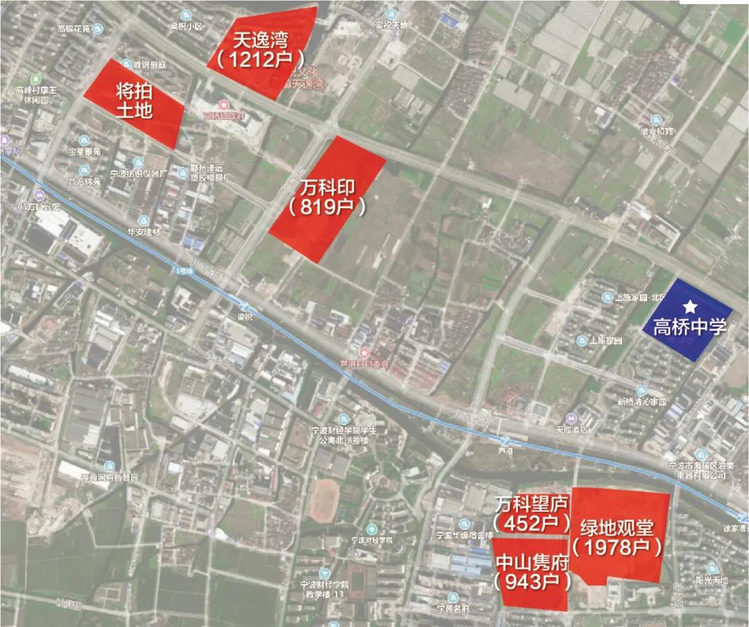 海曙六大学区变动，四所新校在望！高桥、集士港新盘暴满