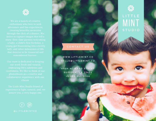 招生三折页设计,富有高级感的三折页设计