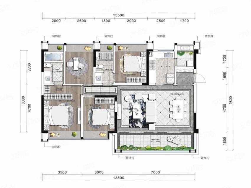 精装单价仅2万，成都主城二环中，普通也可上车