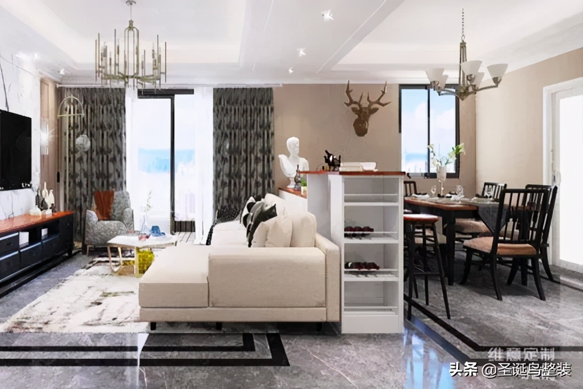 客厅沙发没有靠山怎么设计,沙发不靠墙的客厅该怎样设计