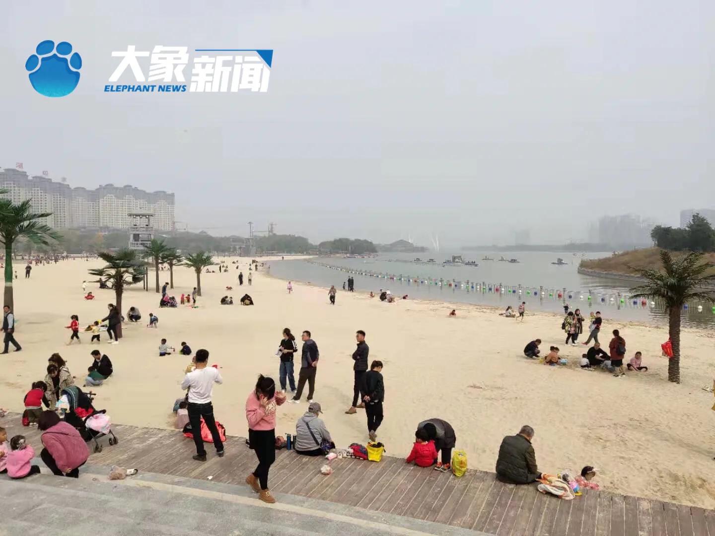开封西湖景区现状,开封西湖银沙滩西湖印象