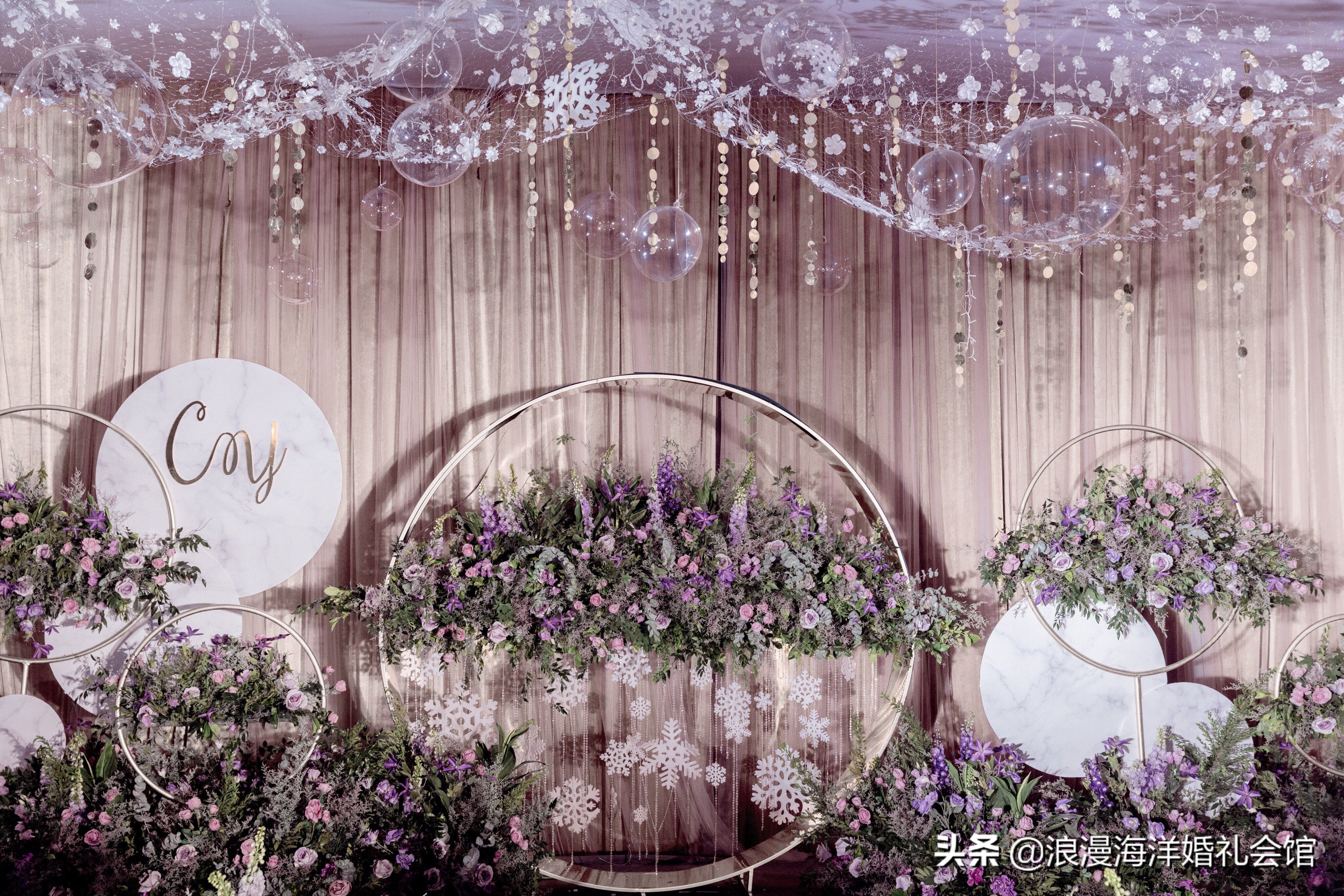 西式草坪婚礼浪漫,浪漫唯美庭院西式婚礼