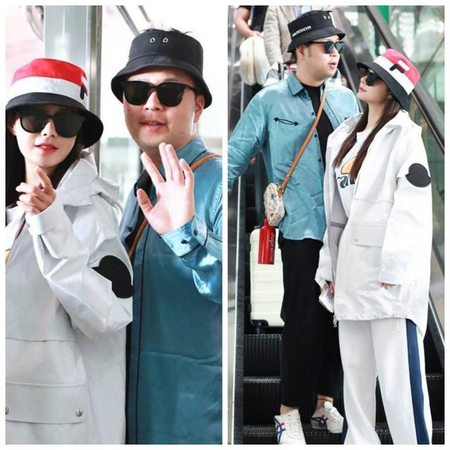 热巴同款防晒,热巴戴渔夫帽