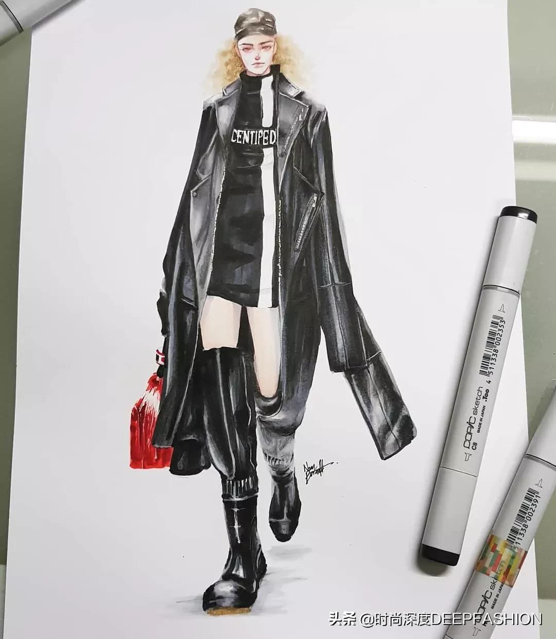 服装设计图三张,服装设计系列效果图