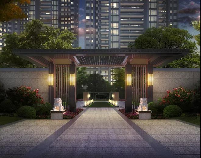 荆州人信悦玺绿化,荆州人信悦玺120平