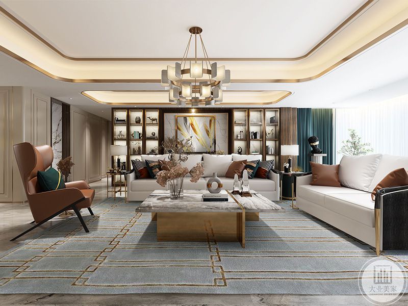 客厅中间较空用什么装饰一下较好,客厅大怎么装修布置好看