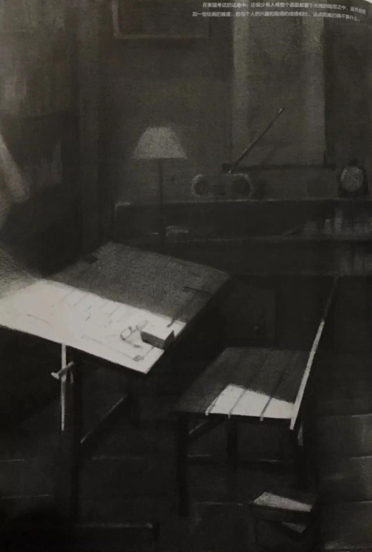 清华校考场景素描高分卷,清华素描场景高分卷技法