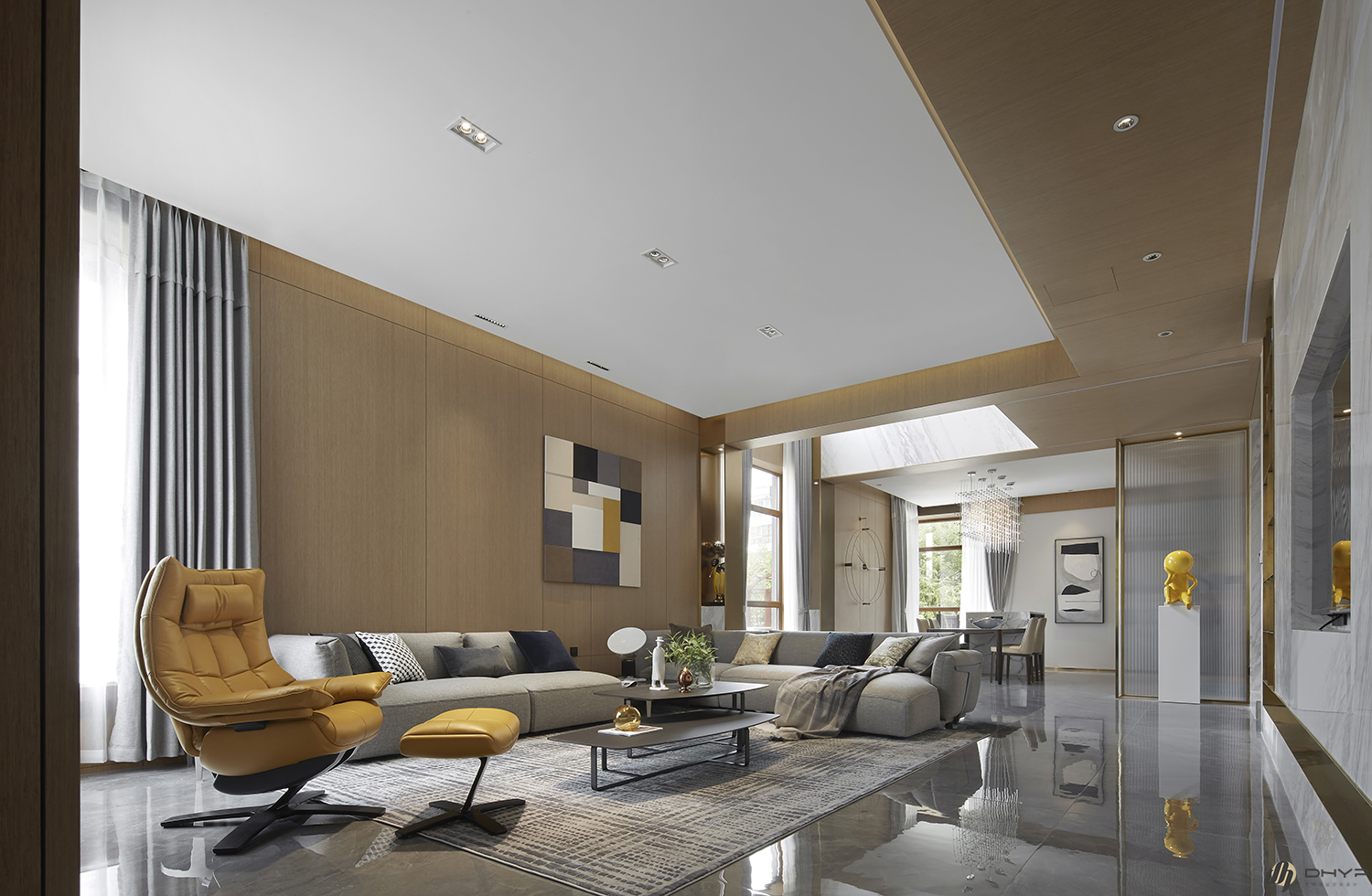 450平别墅简约轻奢风格,450平别墅装修现代轻奢