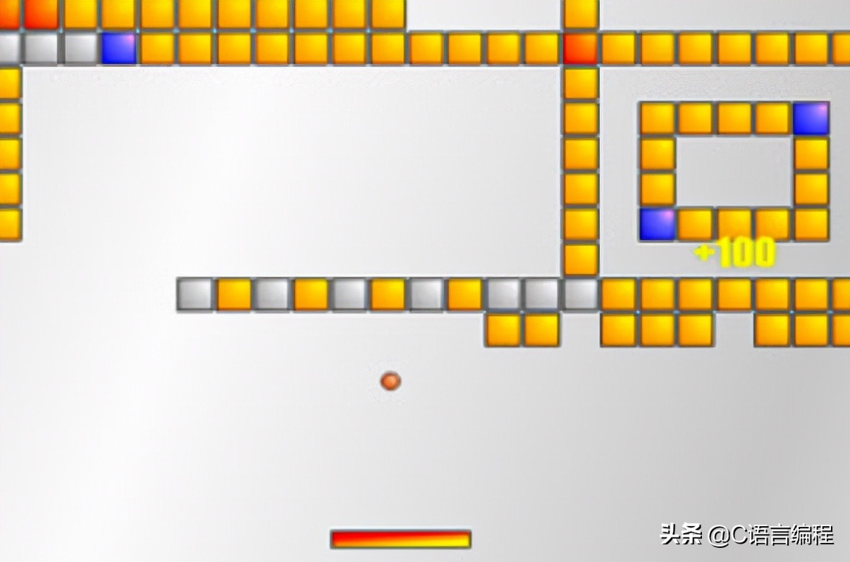 C语言项目实战：《打砖块》零基础项目！225行源码注释示例