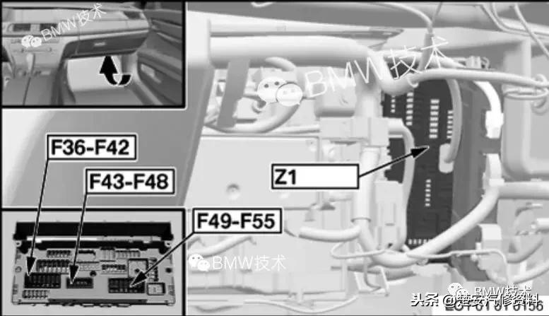宝马点烟器保险丝标志图,宝马525li点烟器保险丝位置