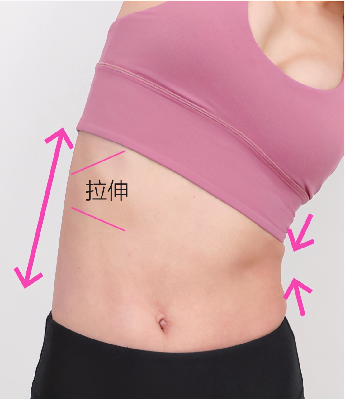 杨幂锻炼身材,杨幂练马甲线的视频