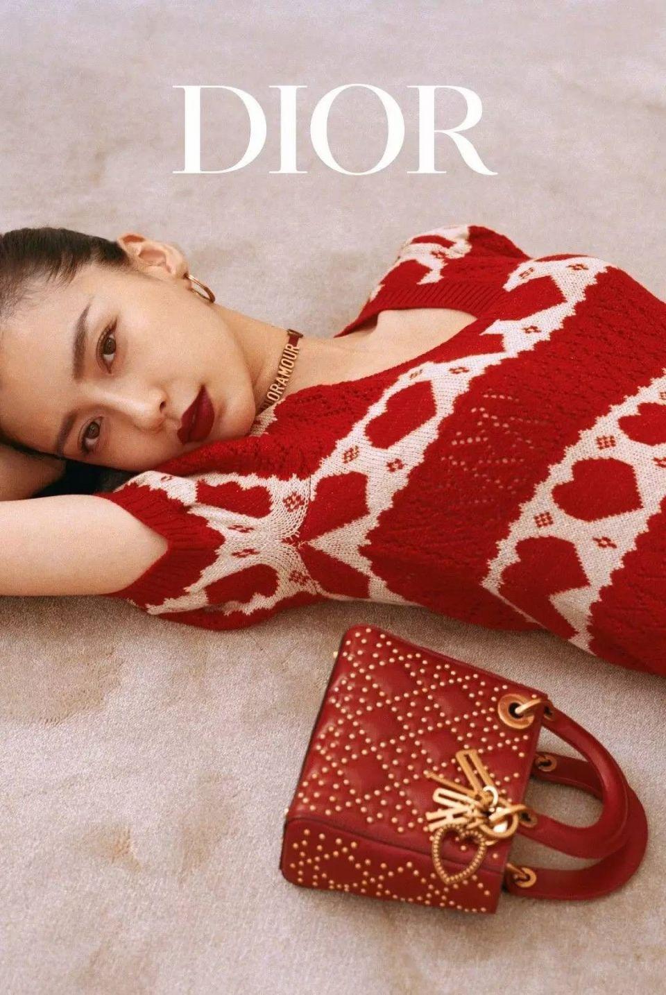 杨颖同款dior包尺寸,angelababy有哪些迪奥的包包